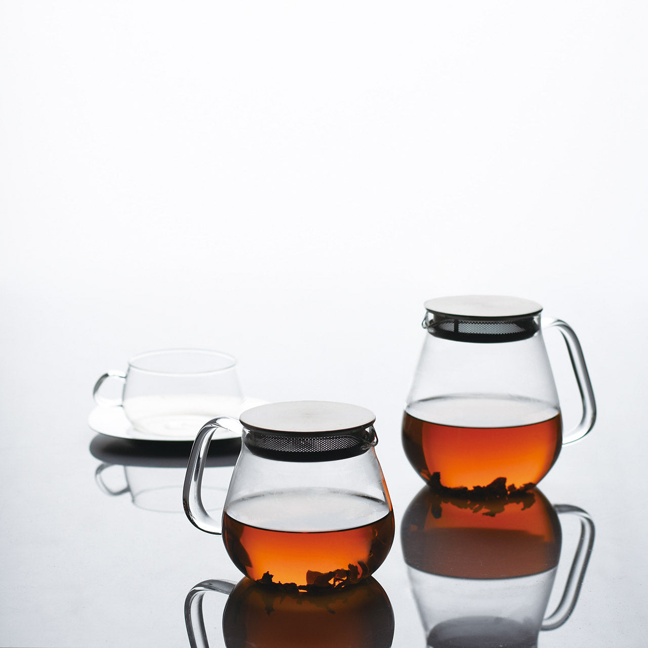 Kinto 40ml glass 2 cup teapot