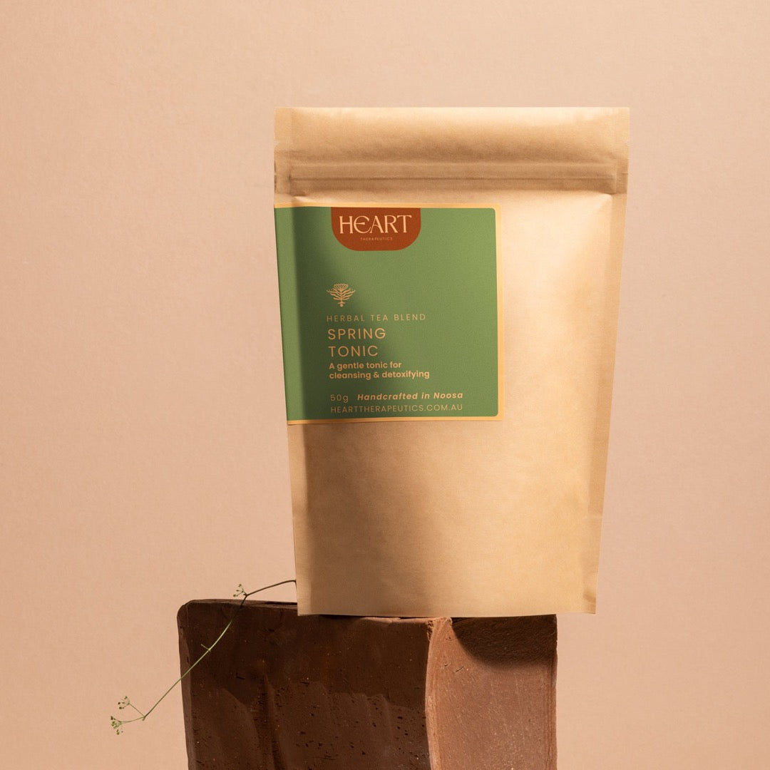 spring tonic loose leaf tea in biodegradable bag