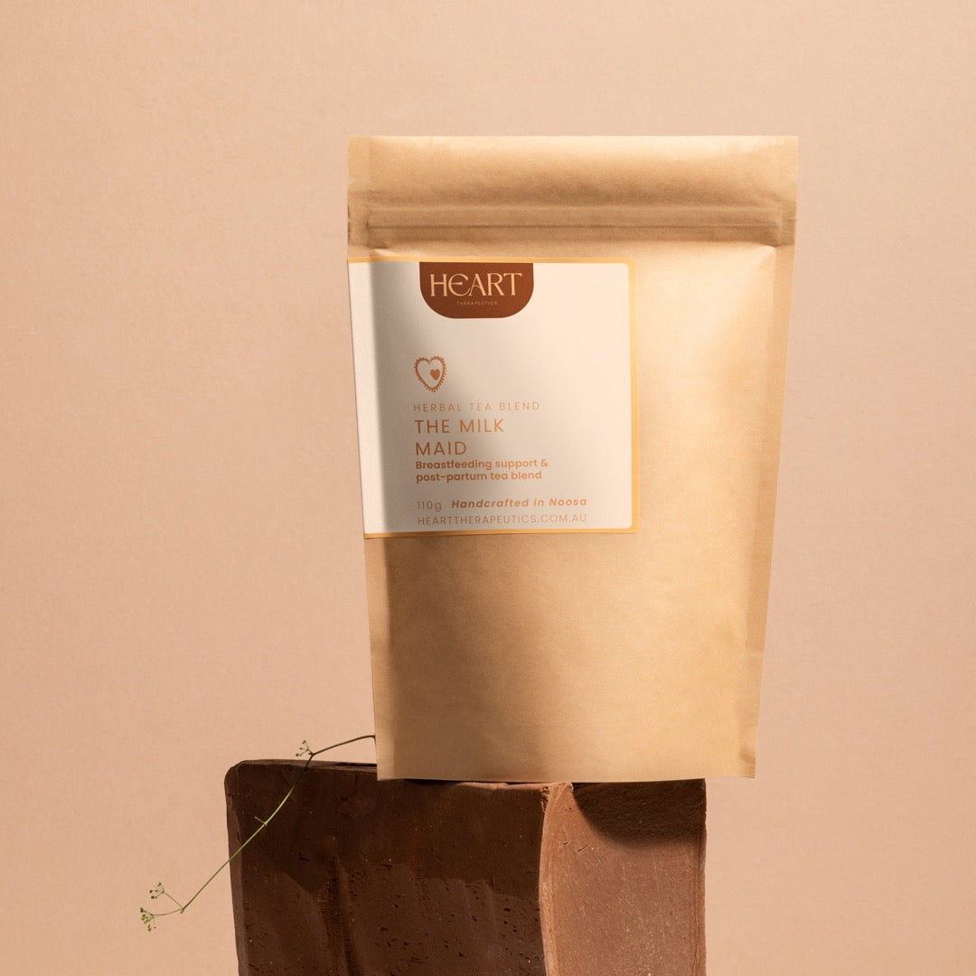 bidegradable bag of organic herbal tea for breastfeeding